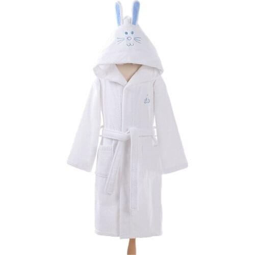 Winter bathrobes for children girls boys hooded long sleeve sleepwear girls pink robe boys robes pyjamas kids autumn