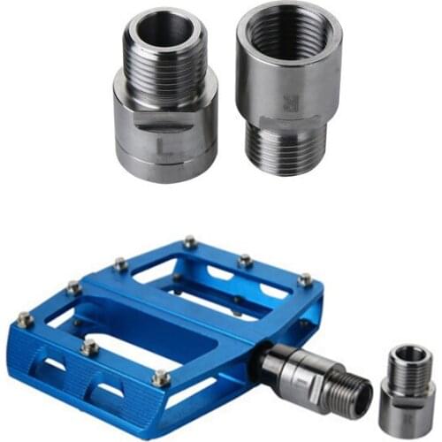 1 pair of mountain bike road bike pedal lock pedal extension shaft extension extension custom DIY steel shaft