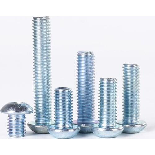 10.9 Grade Galvanized Semi-circular Head Hexagon Screw Mushroom Head ISO7380 Round Cup