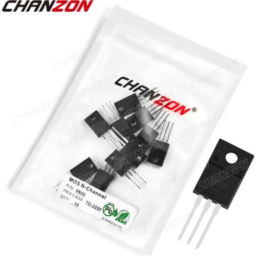 10pcs 5N50 TO-220F N-Channel Mosfet Bipolar Junction Transistor BJT SIC Mos Fets Triode Tube 5A 500V DIY Integrated Circuits