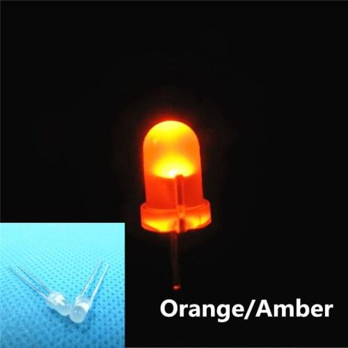 1000PCS orange LED 3MM Diffused Round Top Urtal Bright Led Bulb Light Lamp 3MM Emitting Diodes Electronic Components
