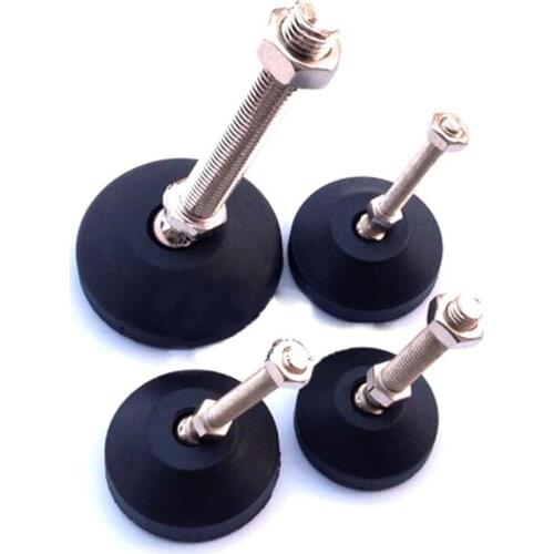 12Pcs/Lot D50*M10*L80mm Adjustable Universal Leveling Nylon feet foot for Machine Furniture