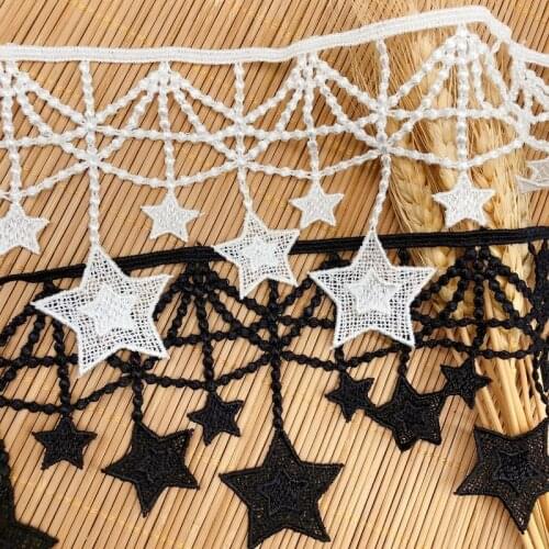 14yards Tassel Lace Trim Ultra Wide 11.3CM Star Knitting Wedding Embroidered Diy Handmade Patchwork Ribbon Sewing Supplies Craft