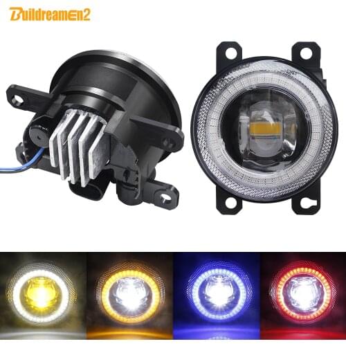 2 X Car Fog Light LED Angel Eye DRL 30W 8000LM For Peugeot 107 207 307 301 308 408 2008 3008 4007 4008 5008 407 607 Bipper Tepee