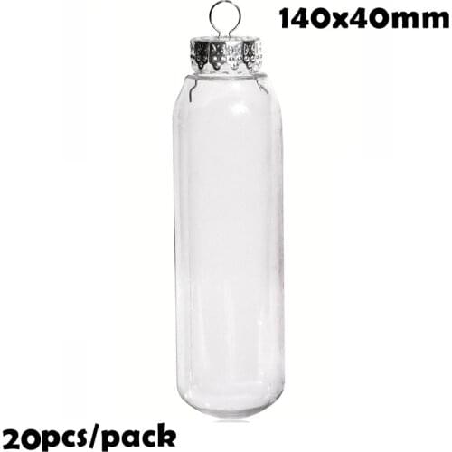 Promotion - 20 Pieces x DIY Paintable/Shatterproof Christmas Decoration Ball/Ornament 140*40mm Fillable Plastic Bulb/Tube