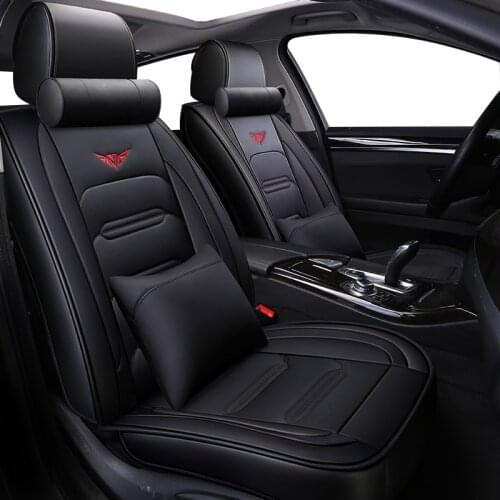 ZHOUSHENGLEE Full Coverage Eco-leather car seat covers for volkswagen T-Roc mk1 mk2 mk3 mk4 mk5 mk6 mk7 sagitar santana volante