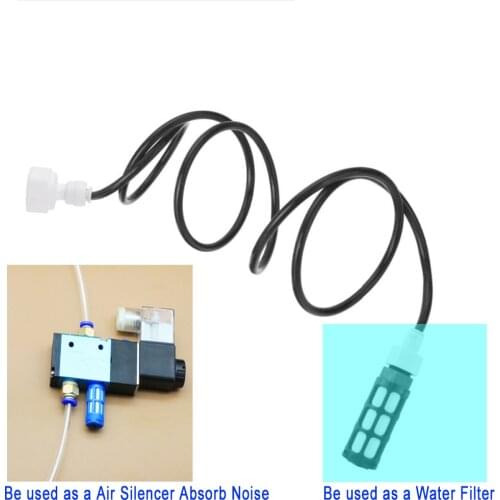 Free shipping 5pcs Air Silencer Absorb Noise Filter 1" Water Filter Plastic Exhaust Muffler Plastic Exhaust Muffler Male Thread