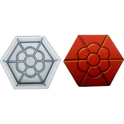 Concrete Molds DIY Plum Flower Shape Paving Square Garden Path Concrete Plastic Brick Designer Cement Mold