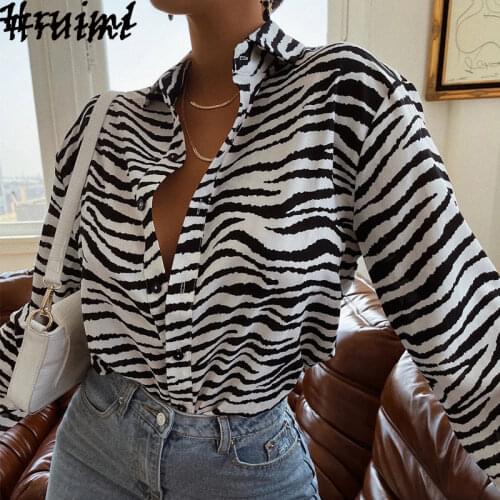 Blouses Women Casual Long Sleeve Turn-down Collar Print Fashion Elegant Chic Top Selling In Aliexpress 2021 Single Button Shirts