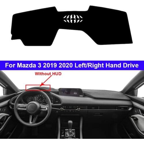 Car Dashboard Cover For Mazda 3 Mazda3 2019 2020 Dash Mat Pad Dash Board Cover Carpet Auto Sun Shade DashMat Anti-UV Car Stling