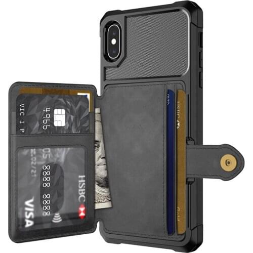 Retro Flip PU Leather phone Case For iPhone 11 Pro Max 6 6s 7 8 Plus XS Max X XR Multi Card Holder Phone Case Wallet Cover Shell