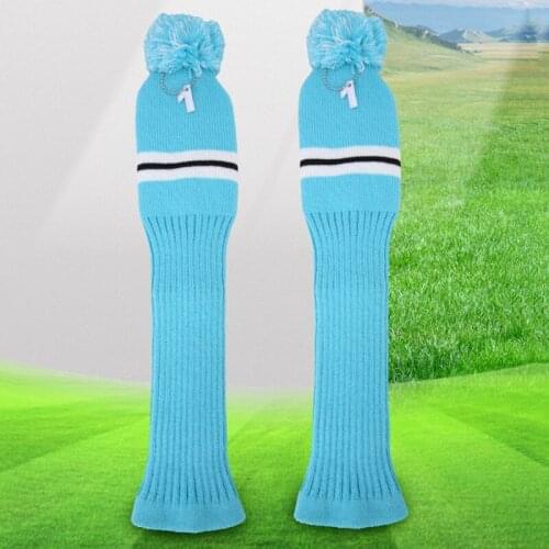 Golf Headcover for Driver Fairway Hybrid Blade Putter PU Leather Waterproof Four Leaf Clover Golf Wood Head Cover Number Tag