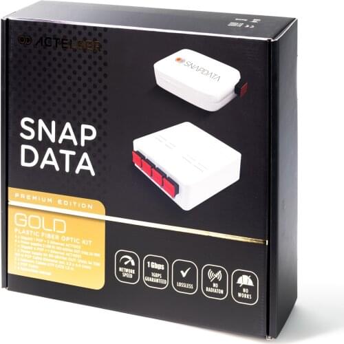 ACTELSER Kit Gold fiber optic plastic Snap Data