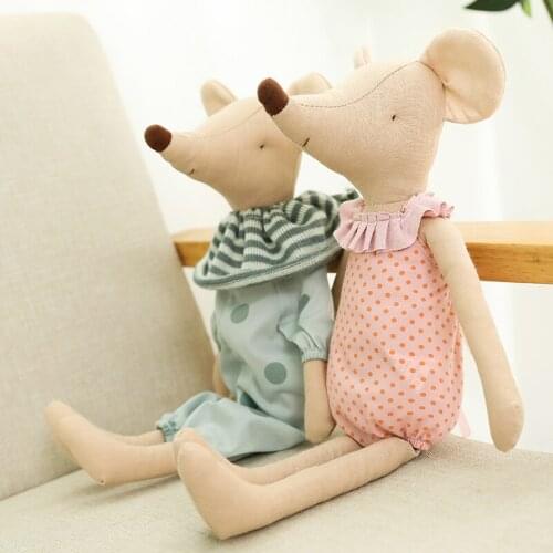35-60cm Cute Mouse Plush Toy Mice Stuffed Animals Plush Dolls Soft Mouse Pillow Baby Sleeping Toy Cloth For Kids Birthday Gift