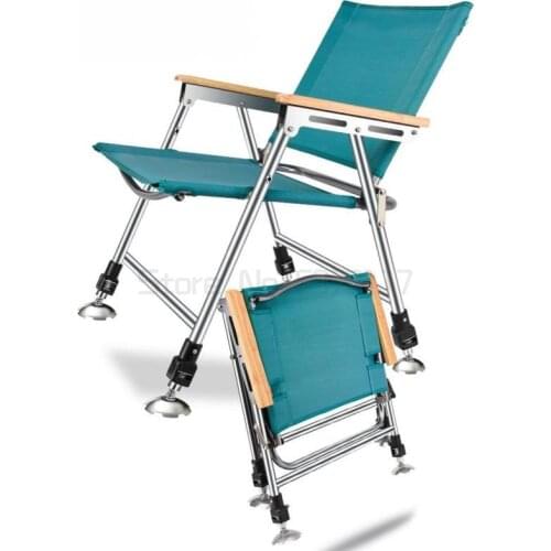 Multifunctional All Terrain Reclining Fishing Chair Ultra-light Portable Folding Wild Fishing Raft Fishing Chair