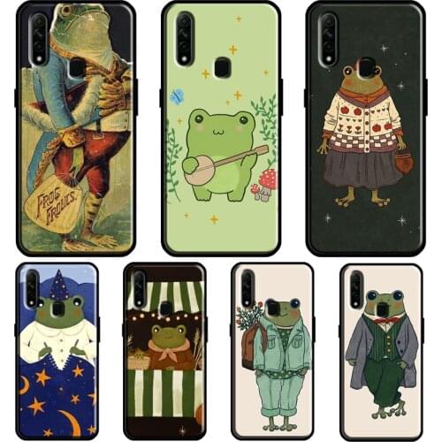 Mr.Frog Froggy For OPPO A5 A9 2020 A31 A53 A52 A72 F7 Reno 2 Z Find X3 Pro A3S A15 A83 A91 A93 Phone Case