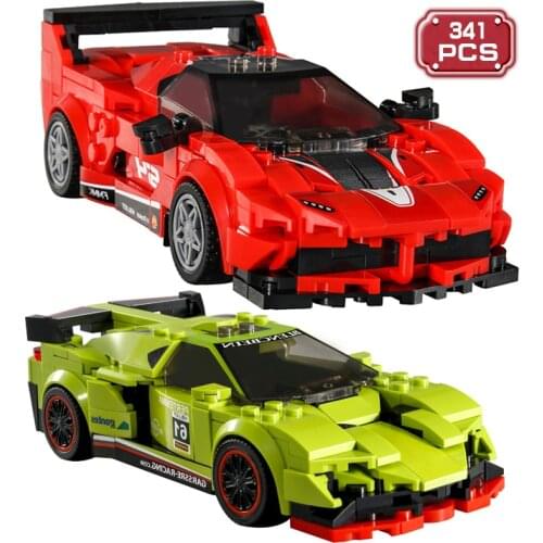 Technical Famous Car Building Blocks Expert Kit Static Simulation Modeling Racing Car Bricks Toys for Boys Birthday Gifts