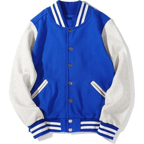 2021 Autumn Winter New Letter Cotton Baseball Uniform Jacket Color Matching Basketball Loose Jacket Sports Wind Couple Models