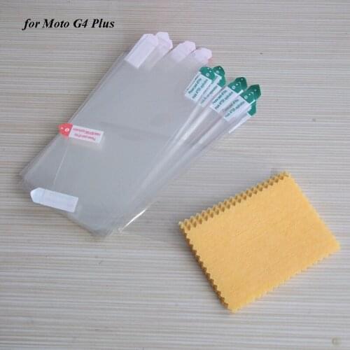 New Mobile PET Clear Film For Moto G4 Plus Screen Protectors By DHL Fedex (1000PCS/Lot)