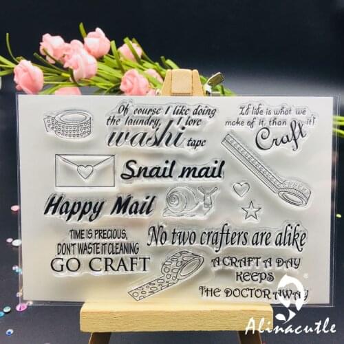 CLEAR STAMPS Die Cut Love You Craft DIY Scrapbooking Card album paper craft rubber roller transparent silicon stamp AlinaCraft