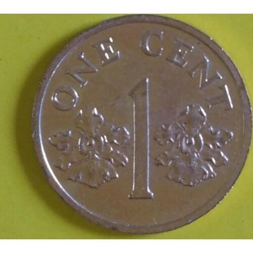 Singapore 1 cents Asia Coins Old Original Infrequent Coin Commemorative Edition 100% Real Random Year