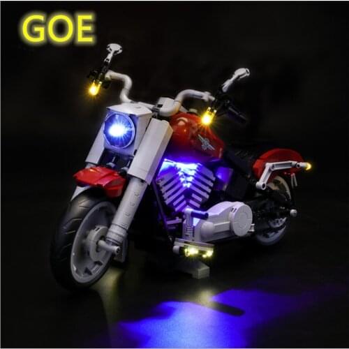 Led Light Kit For Lego 10269 Compatible With Creator Harley Motor Fat Boy Building Blocks Model(Only LED Light Included)
