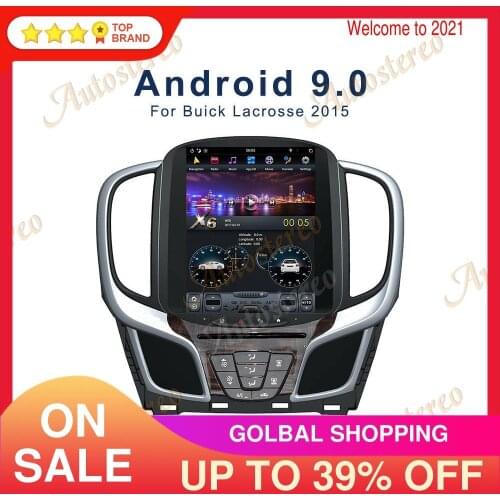 Vertical Screen Android 9.0 6 Core Car Audio Car GPS Navigation For Buick lacrosse 2015+ Head Unit Multimedia Player Auto Radio