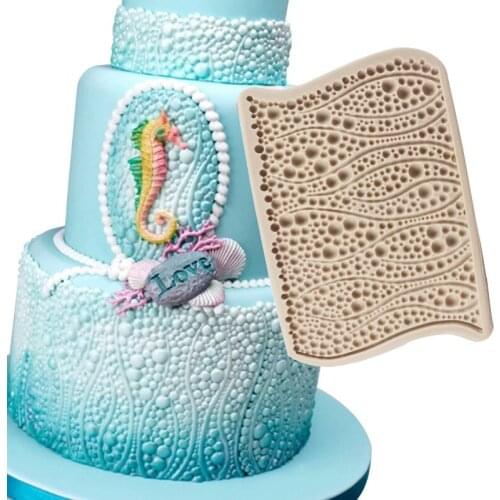 Pearl Cake Printing Mold Diy Mousse Cake Decorating Lace Mold Bpa Free Soft Chocolate Fondant Molds