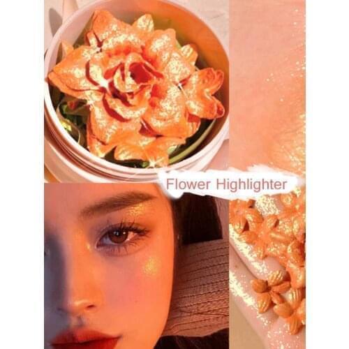 170g 2 Color Highlighter Powder Glitter Palette Makeup Glow Face Contour Shimmer Highlight Cosmetics With Brush