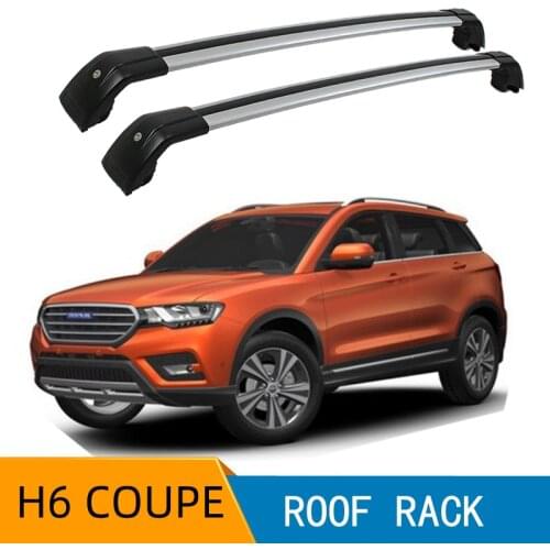 2Pcs Roof bars For HAVAL H6 coupe 2017 2018 Aluminum Alloy Side Bars Cross Rails Roof Rack Luggage CUV SUV