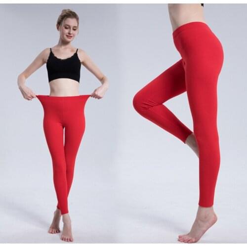 AECU Warm Womens Plus Size Velvet Winter Leggings Ankle-Length Keep Warm Solid Pants Velvet Long Trouser Womens Leggings Pants