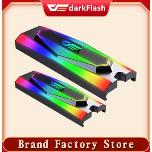 Darkflash Aluminum 5V ARGB M.2 SSD Hard Disk Heatsink Heat Dissipation Radiator Cooling Silicon Therma Pads Cooler M2 NGFF 2280