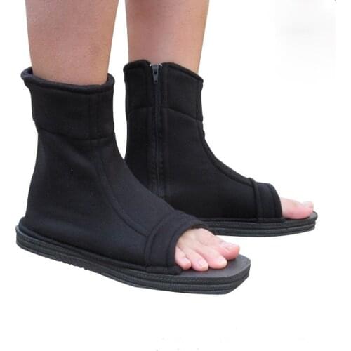 Naruto Cosplay Shoes Konoha Sasuke Kakashi black blue cosplay Ninja boots men women Shoes costume accessories