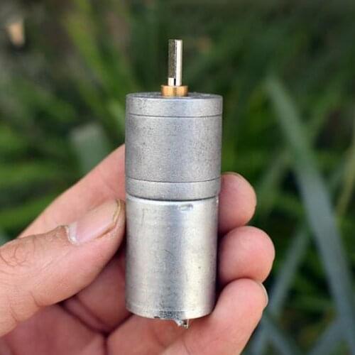 All-metal Gearbox DC12V-24V 29-56RPM ZGA25R 370 Geared Gear Motor Slow Speed Quiet High Torque Electric Car Robot Model
