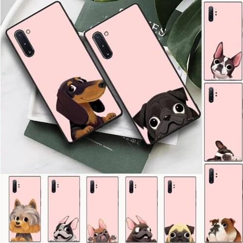 Pug Dog French Bulldog Phone Case For Samsung Galaxy S8 S9 S10 Plus S10E Note 3 4 5 6 7 8 9 10 Pro Lite cover shell funda