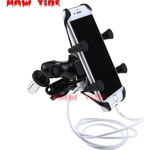 Phone Holder USB Charger for BMW R NineT G310R S1000XR S1000R 2014 15 16 17 2018 Motorcycle GPS Navigation Bracket