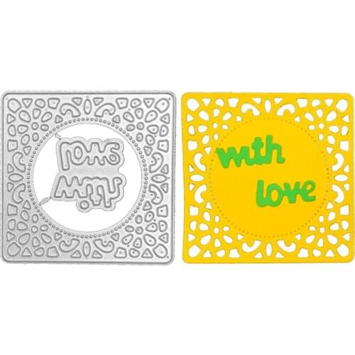 Julyarts Love Frame Stencils For Card Making Natal For DIY Scrapbooking Decorative Embossing Handcraft Die Cutting Template