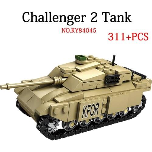 KAZI 84045 Military Bricks Blocks boy Assembled Tank Model Army World War II Fighting Puzzle High Quality Gift Toys for Children