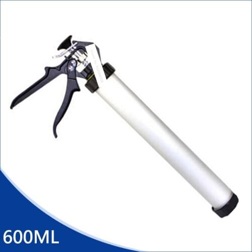 C20512 600ML Dual-use Glass Glue Gun,Thickening Aluminum Alloy Structure Manual Soft Silicone Gun