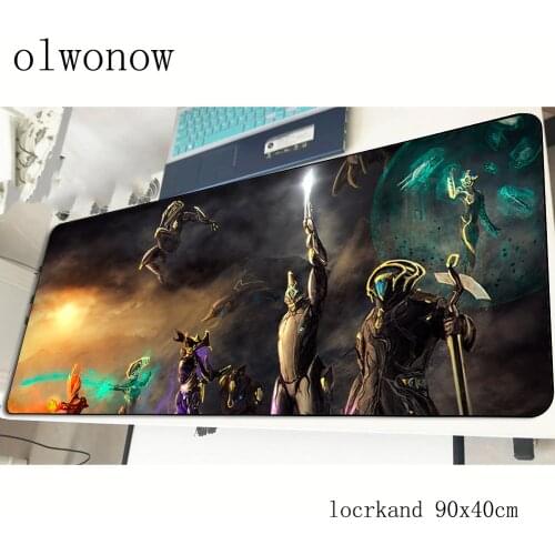 Warframe mouse pad anime 900x400x2mm mousepads best gaming mousepad gamer New arrival personalized mouse pads keyboard pc pad