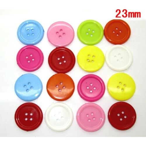 50Pcs Mixed Round Resin Sewing Buttons For Kids Clothes Scrapbooking Decorative Botones Handicraft DIY Accessories