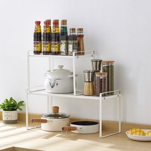 Kitchen Cabinet Storage Home Storage Organization Portable Spice Dish Rack Shoe Cloth Bathroom Organizer Kitchen Gadget Supplies