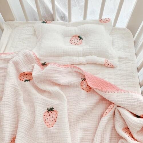 Soft Swaddle Blanket Baby Infants Bath Towel Cotton Baby Blanket Toddler Bedding Products for Newborn Kids with Pillow Blankets