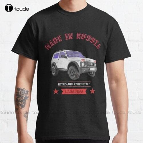 New Funny Lada Niva 4X4 Russia Soviet Union Car Lover T-Shirt Classic T-Shirt Cotton Tee Shirt S-5Xl T Shirt
