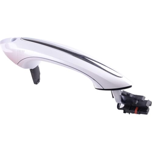 DWCX 51217231931 Car Front Left White Exterior Door Handle Fit for BMW F07 F10 F06 F11 F12 F01 F02