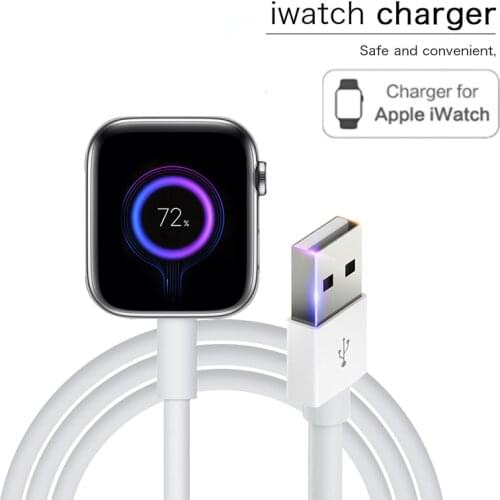 Portable Wireless Charger for IWatch 6 SE 5 4 Magnetic Charging Dock Station USB Charger Cable for Apple Watch Series 5 4 3 2 1