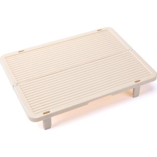 Durable Dumplings Rack Stackable Foldable PP Solid Color Single Layer Food Storage Tray for Keep Fresh Dumplings Organizer