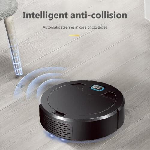 Rechargeable Automatic Smart Sweeper Robot 1600Pa Floor Cleaning Vacuum Cleaner Purple Light Disinfection Lazy Vacuum Sweeper