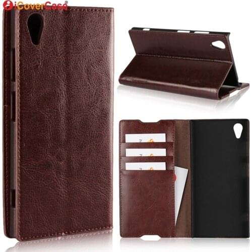 Luxury Real Genuine Leather Wallet Case For Sony Xperia XA1 Ultra Plus Flip Cover Card slot Stand Protect Case for Xperia XA1