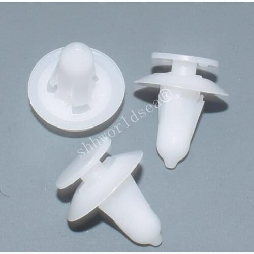 Shhworldse 100PCS 8.3MM Door Decorative Retainer For Ford 1020732 Car Plastic Clips Auto Fastener Clips Automotive Plastic Rivet